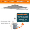 ShadeTable Water-Filled Pool, Patio & Dock Umbrella Table, Granite