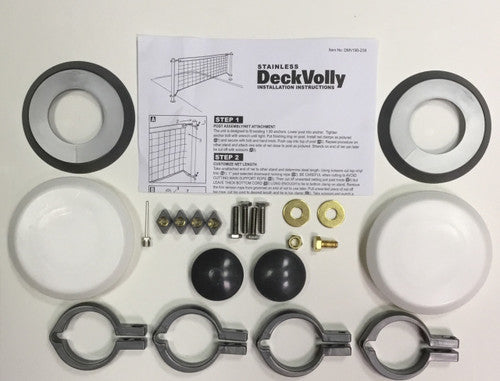 2 3/8" Stainless DeckVolly Hardware Bag