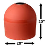Solar Powered Self-Illuminating Buoy With Light Engine - 20" -  Red