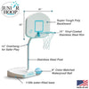 Junior Hoop Pool Basketball Hoop, White