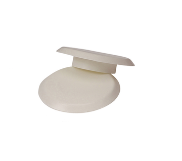 2 3/8" White Finishing Cap for Anchor  (6" O.D) - Anchor 9 - Pool Basketball & Volley Ball Parts