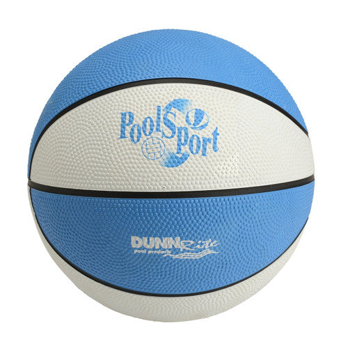 PoolSport blue and white waterproof basketball for pool hoops