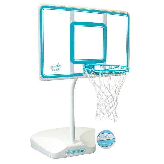 Junior Hoop Clear Pool Basketball Hoop, Aqua