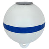 Solar Powered Self-Illuminating Buoy With Light Engine - 14" - Mooring (White & Blue)
