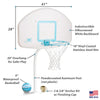 Deck Shoot Deck-Mounted Pool Basketball Hoop, White (2 & 3/8" Post)