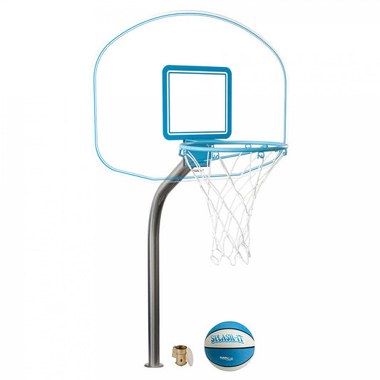 Clear Hoop Jr. Deck-Mounted Pool Basketball Hoop (2 & 3/8" Post)