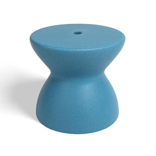 Teal color water-filled umbrella base for pool, patio, or dock applications