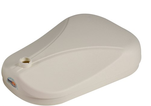 H2O Hoop water-filled base for pool basketball hoop with molded curves and threaded fill port