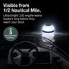 Solar Powered Self-Illuminating Buoy With Light Engine - 14" - Mooring (White & Blue)