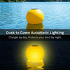 Solar Powered Self-Illuminating Buoy With Light Engine - 14" - Yellow