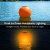 Solar Powered Self-Illuminating Buoy With Light Engine - 14" - Orange