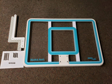 Pool basketball hoop backboard conversion kit with mounting bracket and hardware – Slam Conversion Set