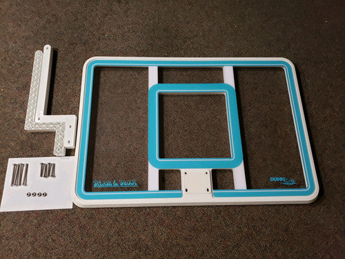 Pool basketball hoop backboard conversion kit with mounting bracket and hardware – Slam Conversion Set