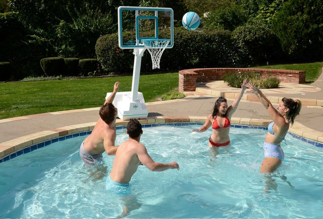 Splash n Slam Clear - Pool Basketball on Sale