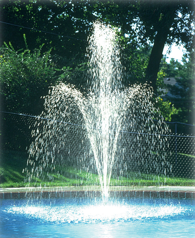 Double-Tier Pool Fountain