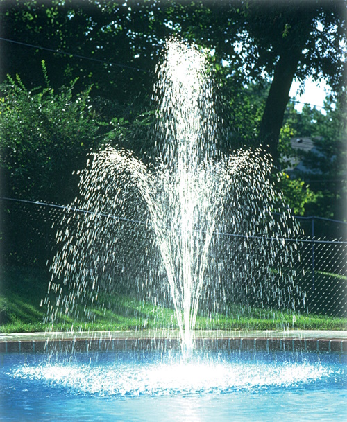 Double-Tier Flowerfall Pool Fountain for Above-Ground Pools