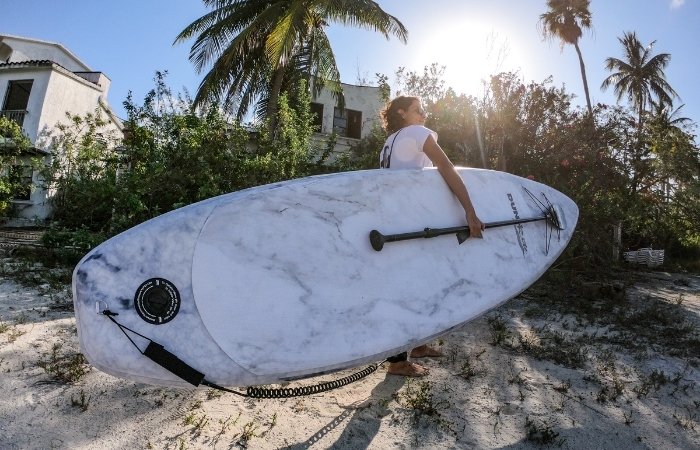 White Marble Inflatable SUP